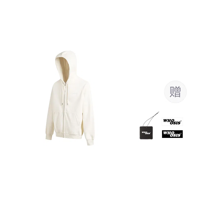 WHOOSIS Logo Zip Cardigan