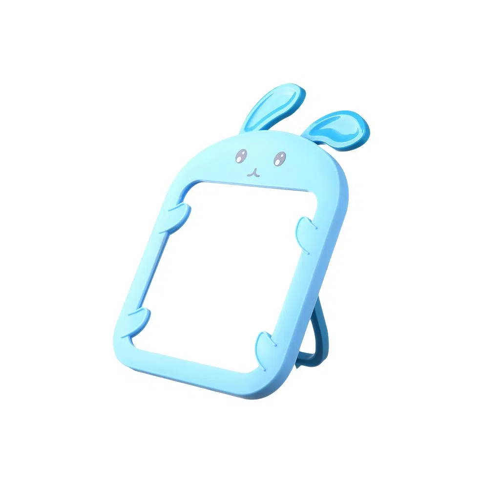 米甜兔 蓝色可爱兔塑料化妆镜 便捷
