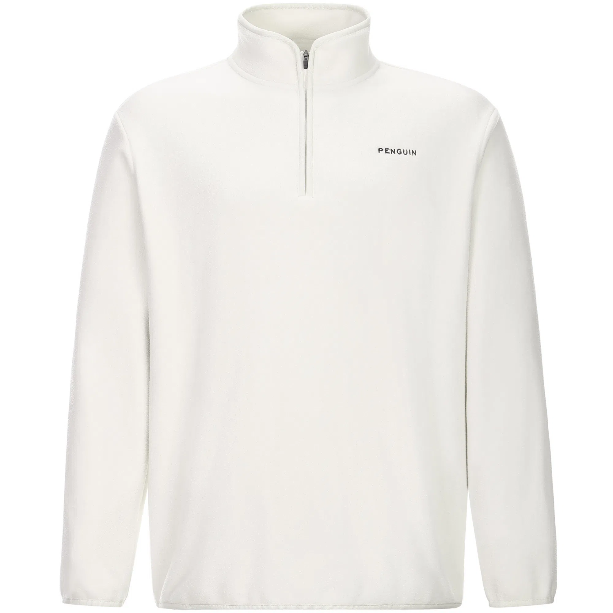 企鹅 立领半开襟加厚保暖防静电摇粒绒抓绒卫衣 男女同款