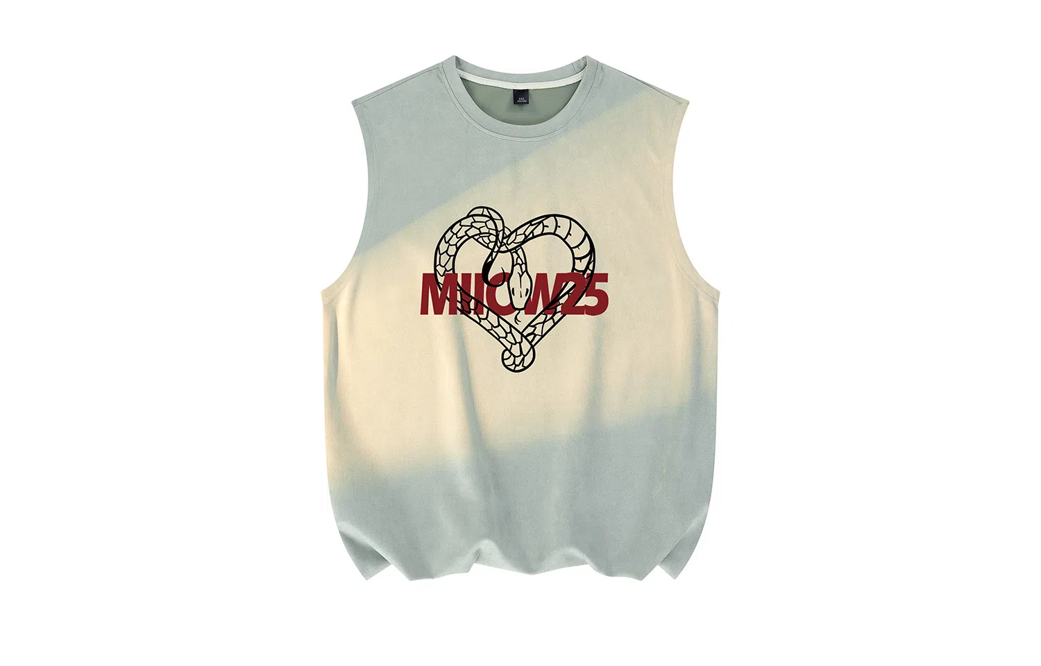 MIIOW Creative Snake Heart Suede Vest