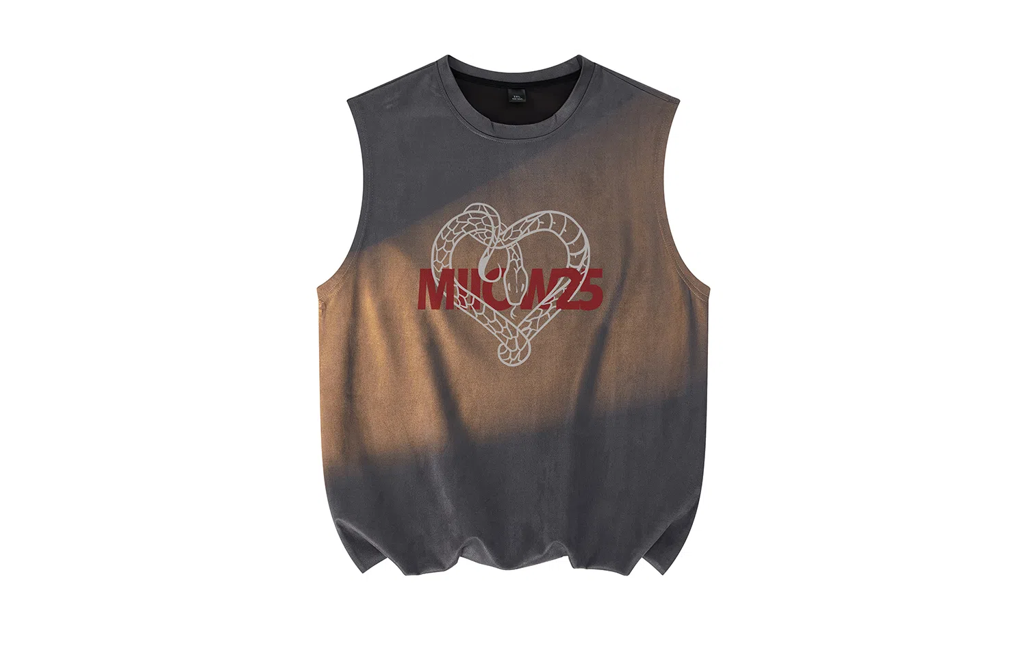 MIIOW Creative Snake Heart Suede Vest