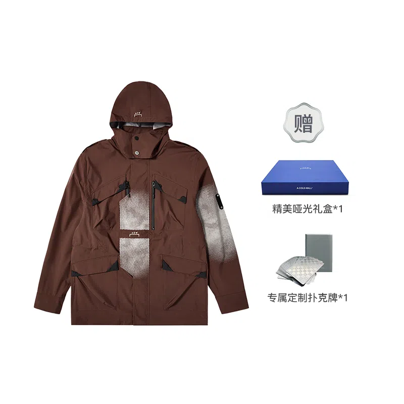 A-COLD-WALL* FW22 Gradient Print Zip Hoodie Brown