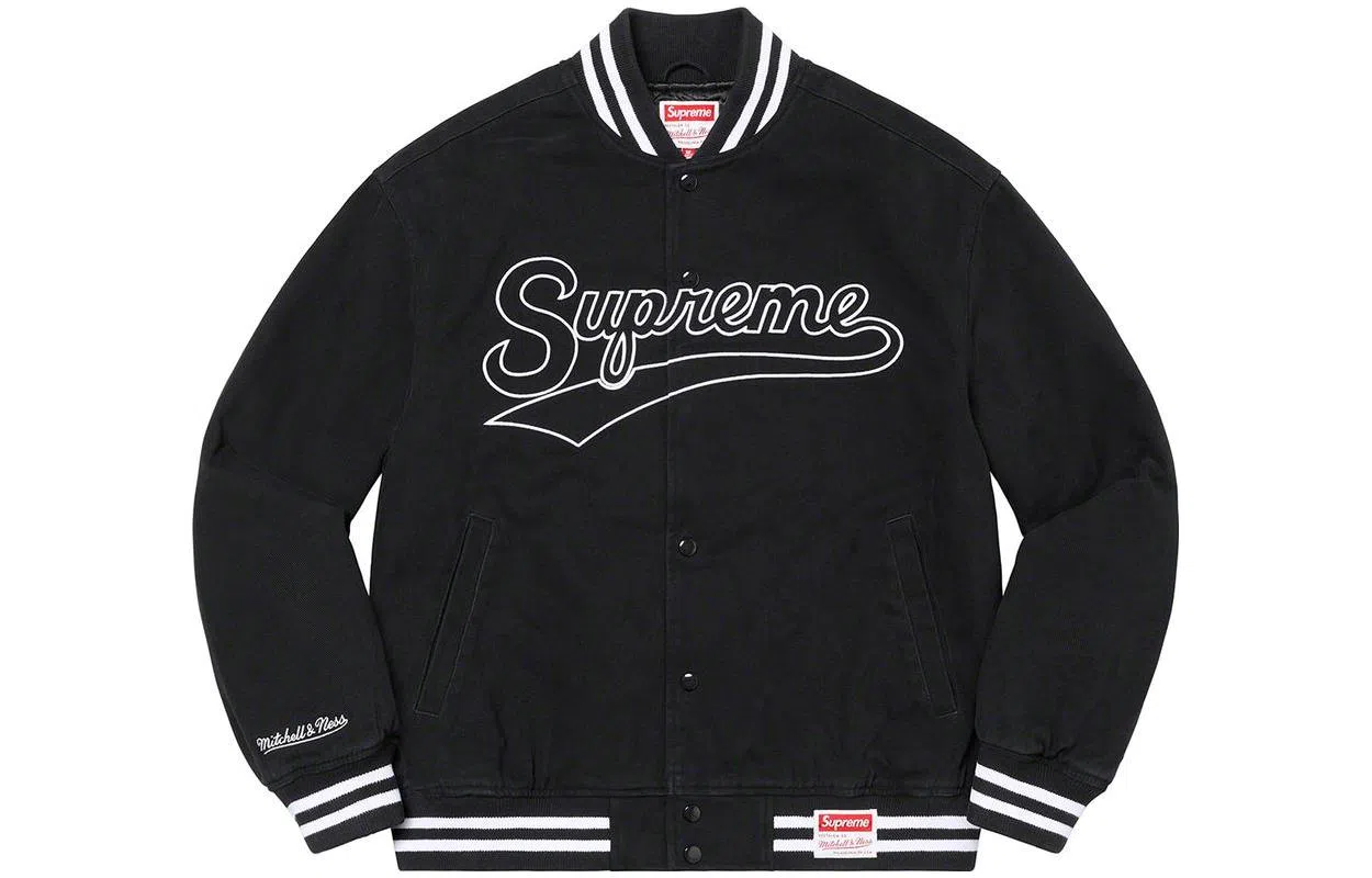 Supreme x Mitchell & Ness Logo Jacket
