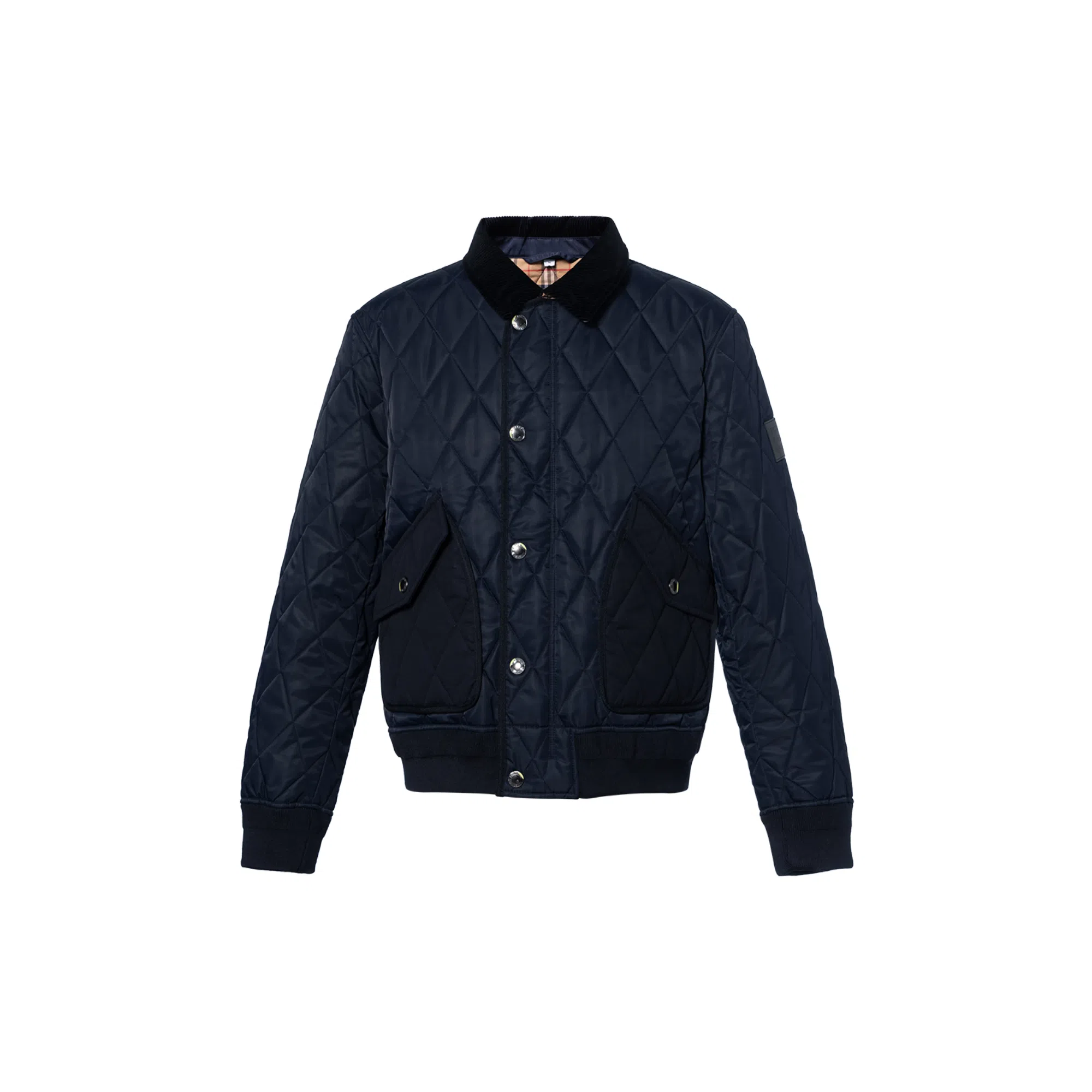 Burberry Quilted Jacket Navy