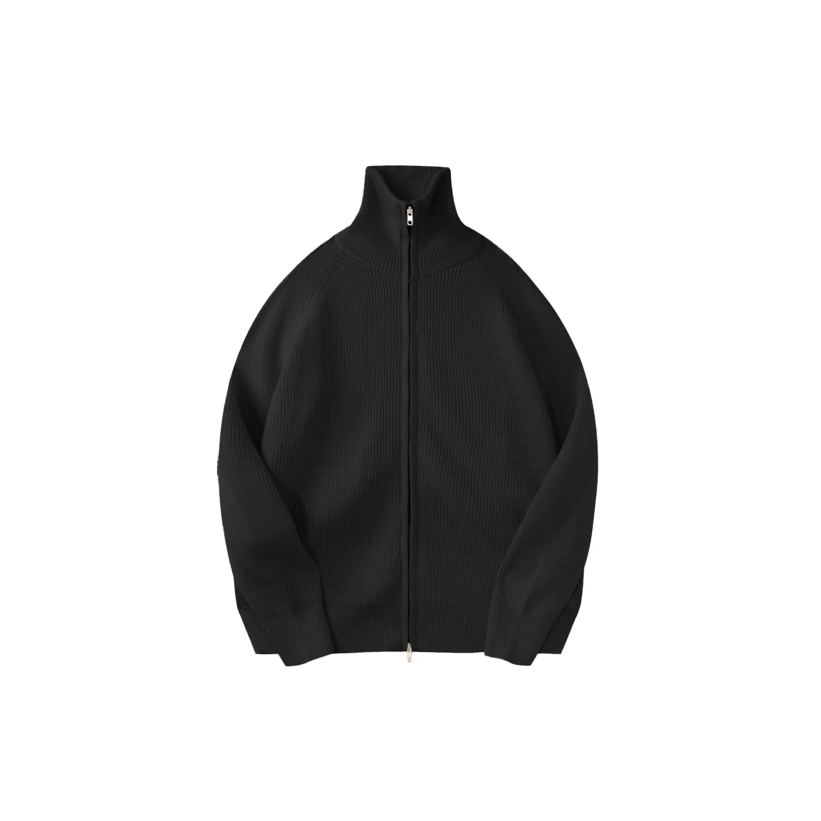 我是大卫 拉链立领美式休闲运动针织衫 男女同款