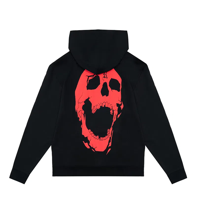 Revenge Skull Print Hoodie