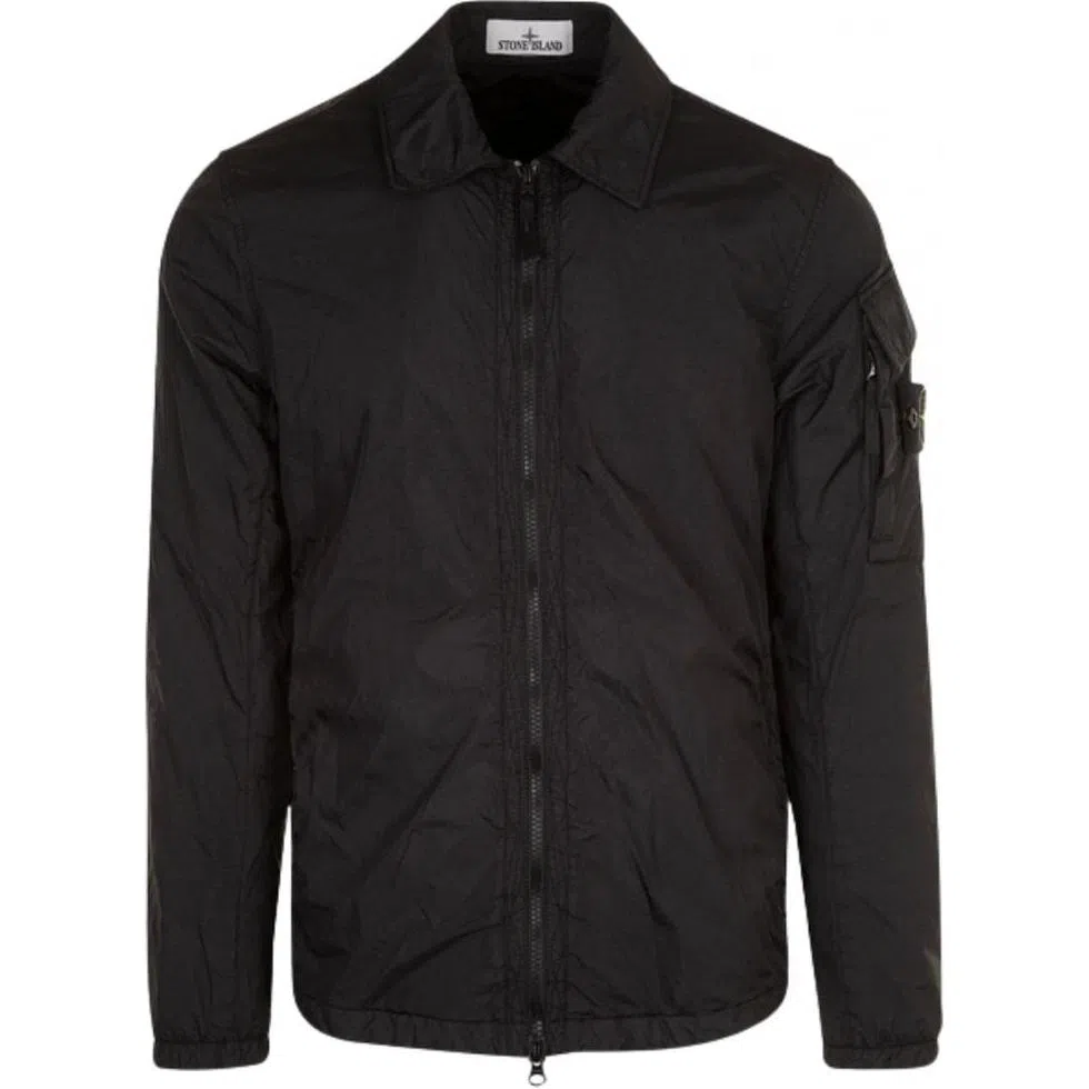 Stone Island FW22 Nylon Shirt Jacket Black