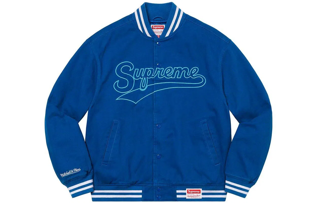 Supreme x Mitchell & Ness Logo Jacket
