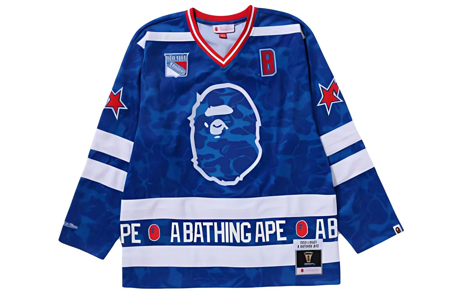 A BATHING APE x Mitchell Ness VT