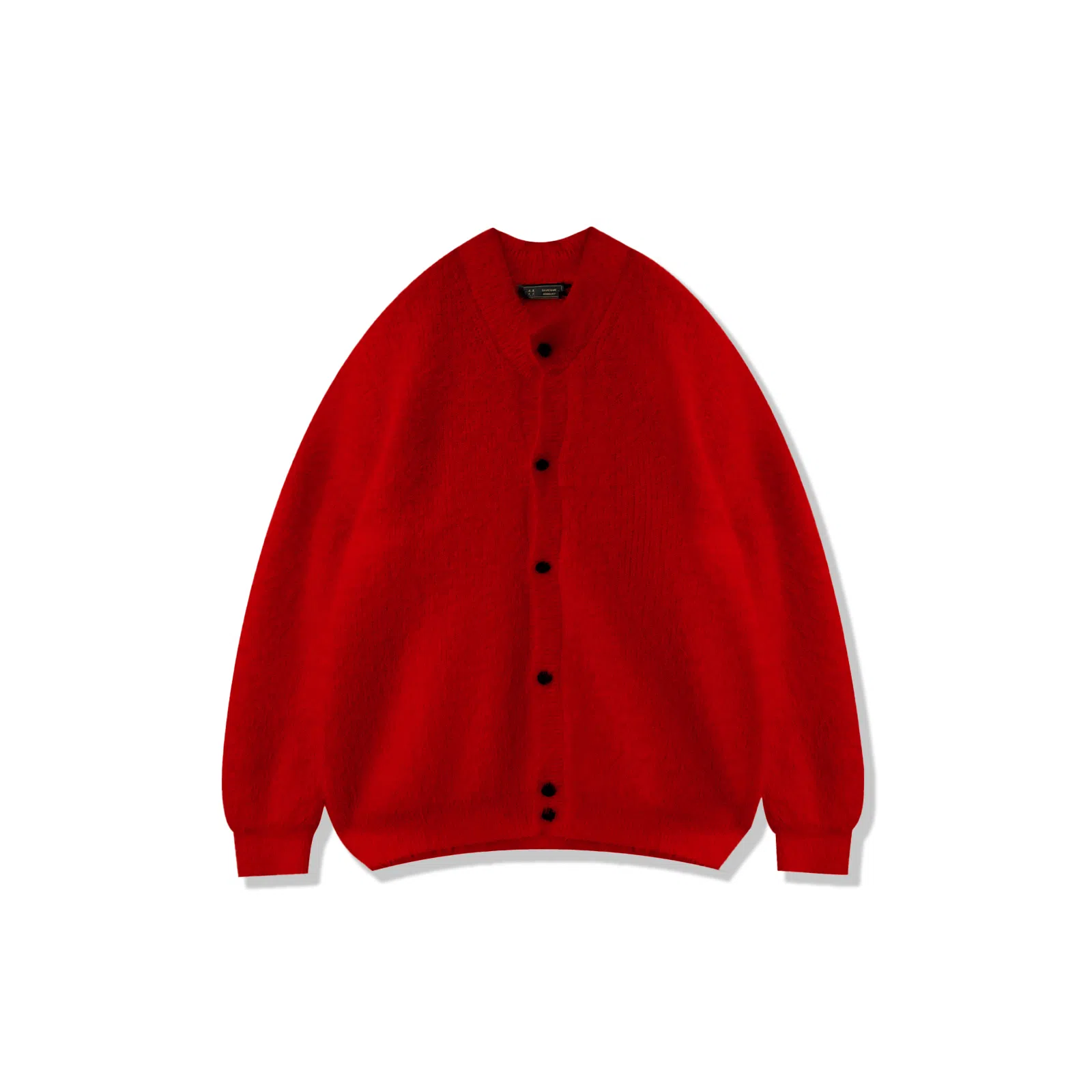 我是大卫 圆领开衫韩国小众高级感针织衫 男女同款