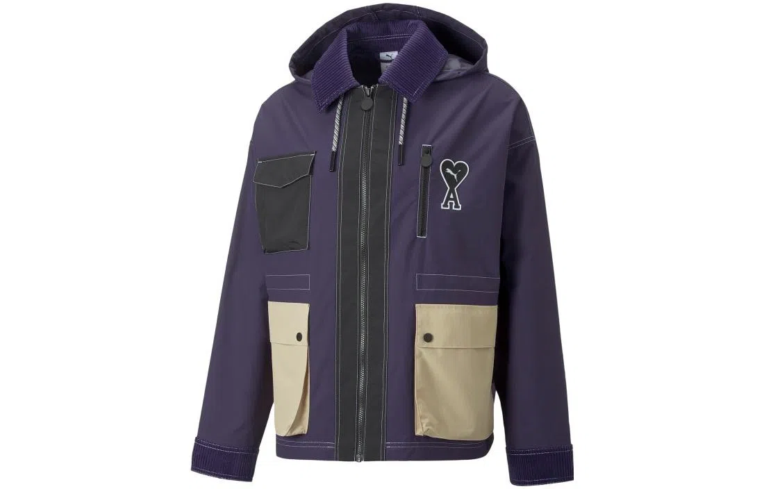 PUMA x AMI Hoodie Jacket Purple