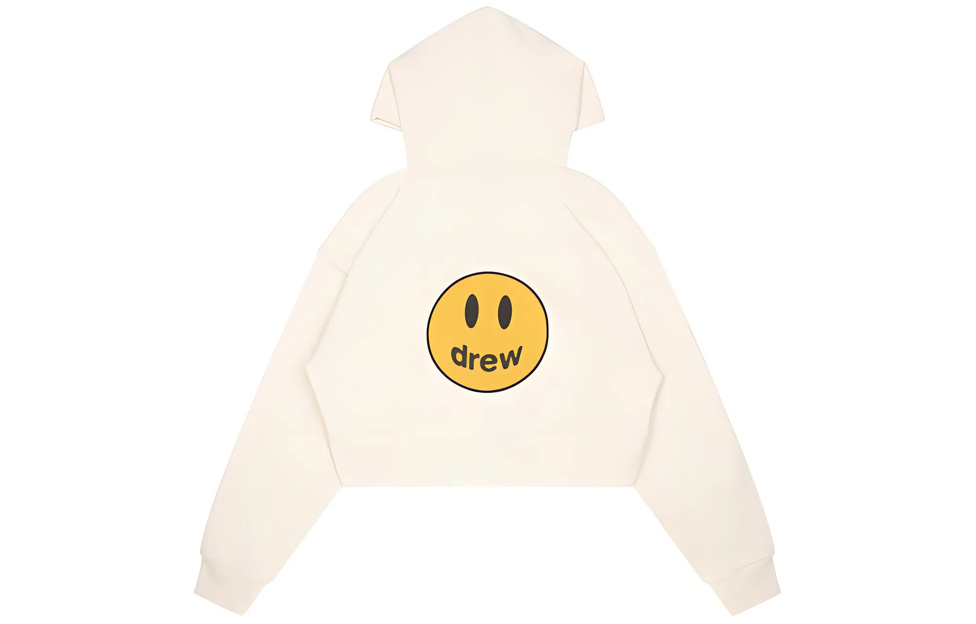 Drew House Cropped Zip Up Hoodie Off-white