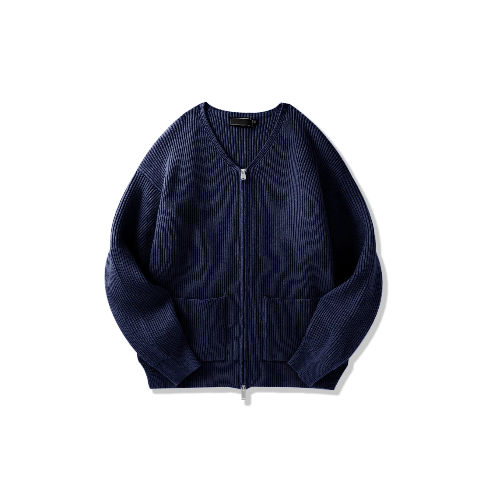 SHANTREE Casual Zip Knit Jacket