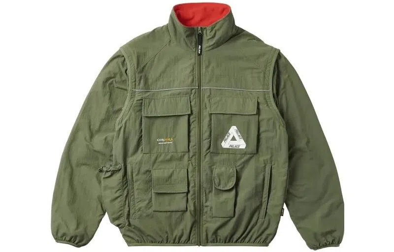 PALACE Cordura Rs Zip Off Jacket Olive