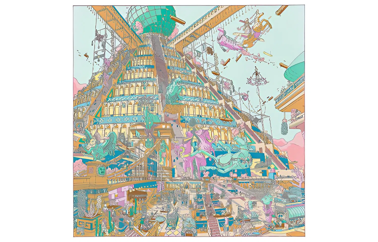 Hermes Pegasus Scarf