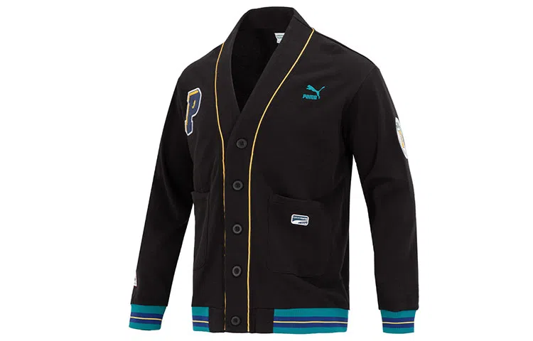 PUMA Team Badge V-neck Jacket Tr Logo