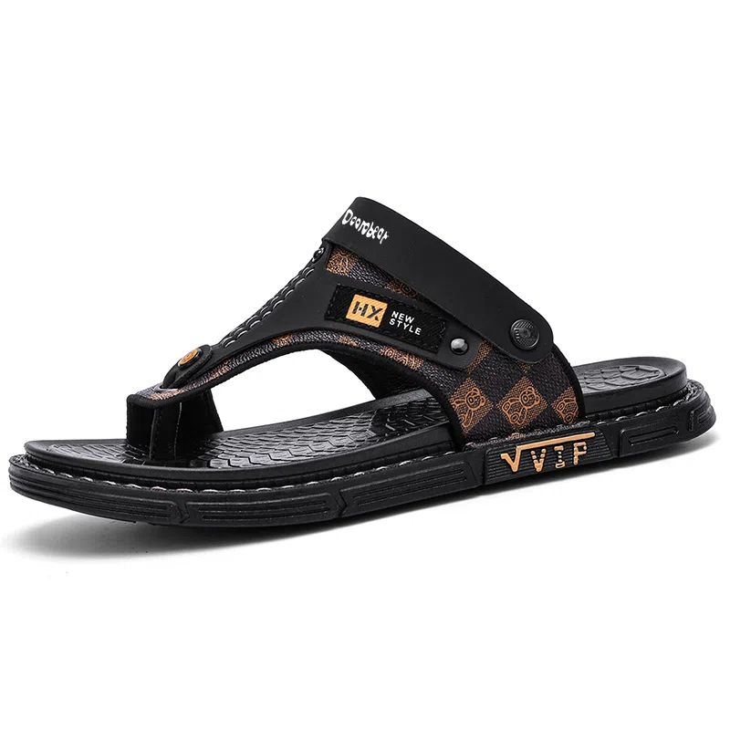 萌芽熊 街头户外百搭 防滑人字拖鞋 男款