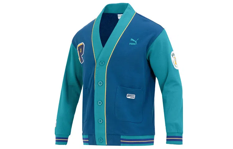 PUMA Team Badge V-neck Jacket Tr Logo