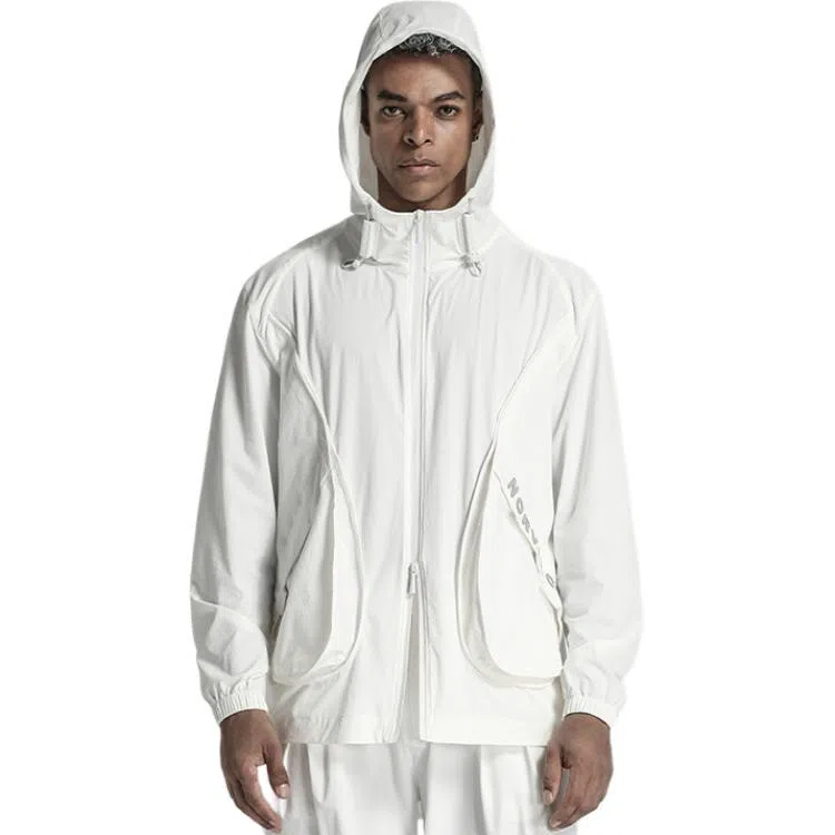 NORVINCY Logo Print Zip Jacket