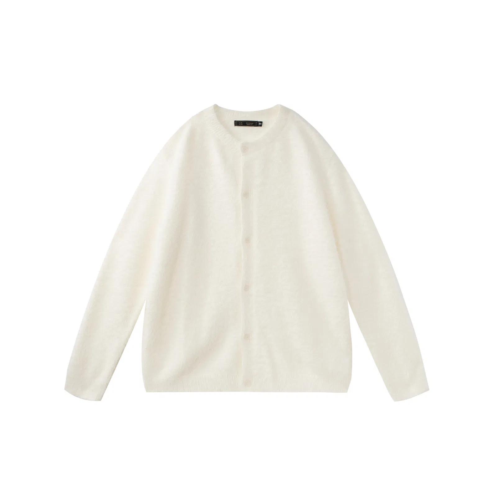 我是大卫 慵懒风圆领开衫舒适保暖宽松针织衫 男女同款