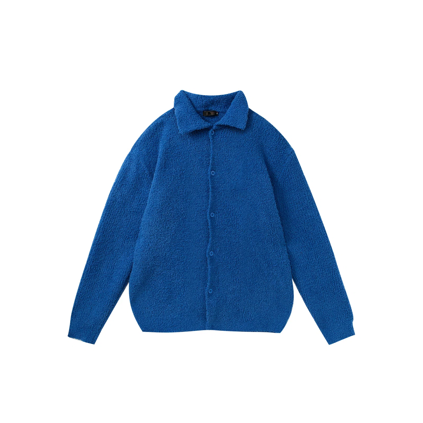 我是大卫 美式翻领开衫小众设计感韩系慵懒高级宽松针织衫 男女同款