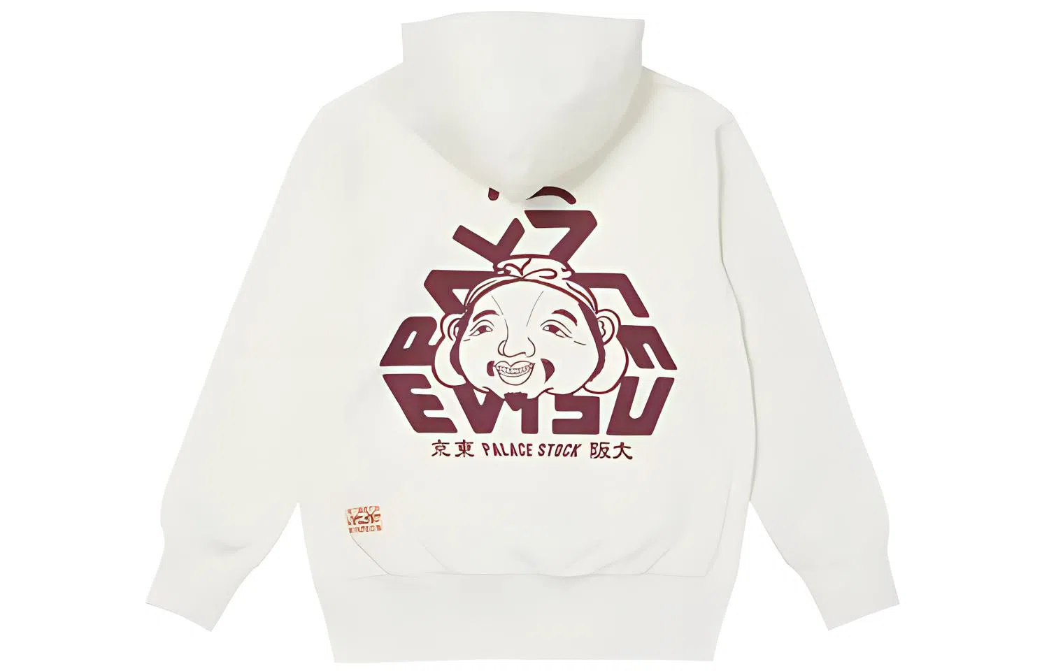 PALACE x EVISU FW21 Tri-Godhead Hood Egret