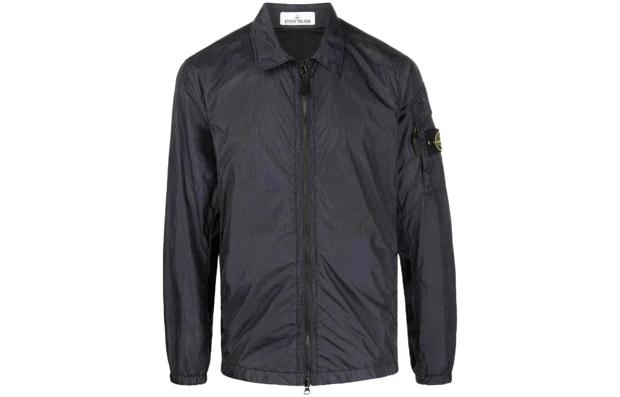 Stone Island FW22 Nylon Shirt Jacket Navy Blue