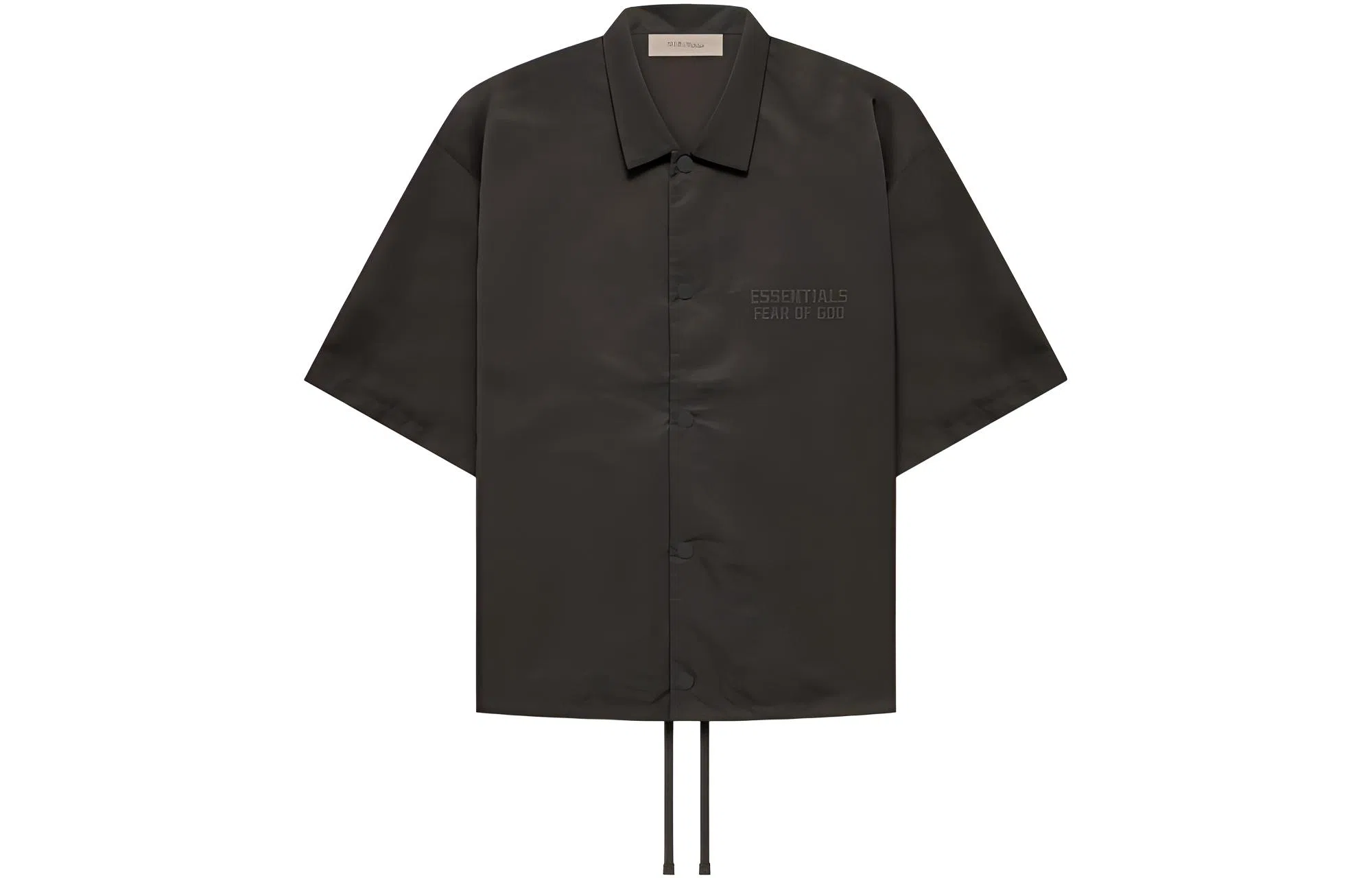 Fear of God Essentials FW22 SS Nylon Shirt Off Black