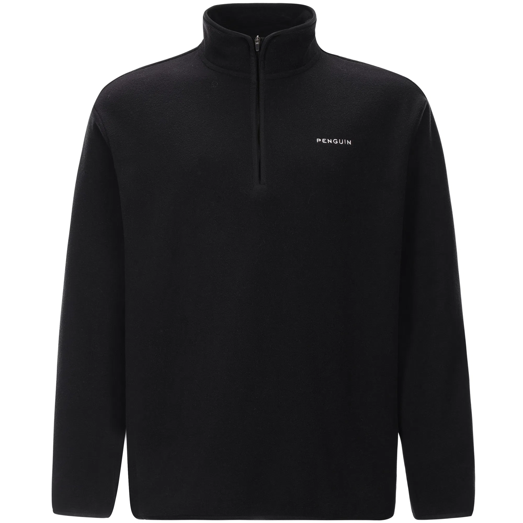 企鹅 立领半开襟加厚保暖防静电摇粒绒抓绒卫衣 男女同款