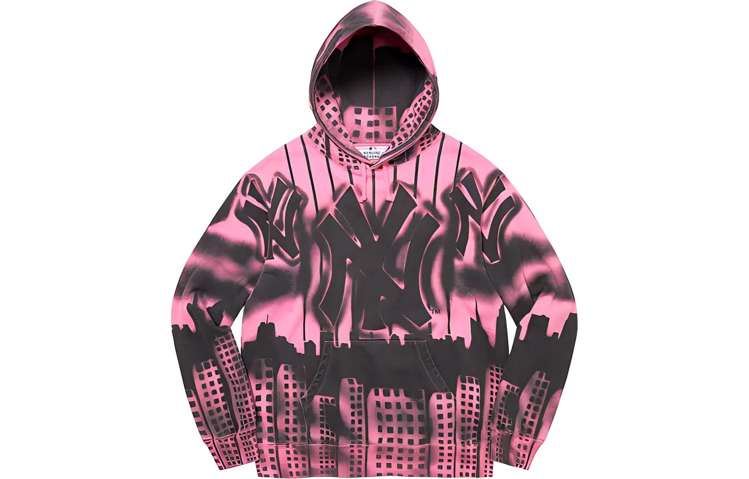 Supreme FW21 Week 2 x New York Yankees Airbrush Hooded Sweatshirt