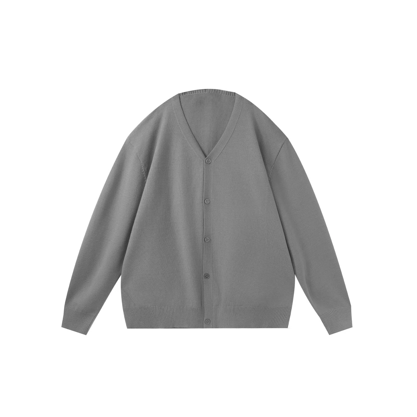 我是大卫 日系百搭纯色开衫港风潮牌学院风宽松外套针织衫 男女同款