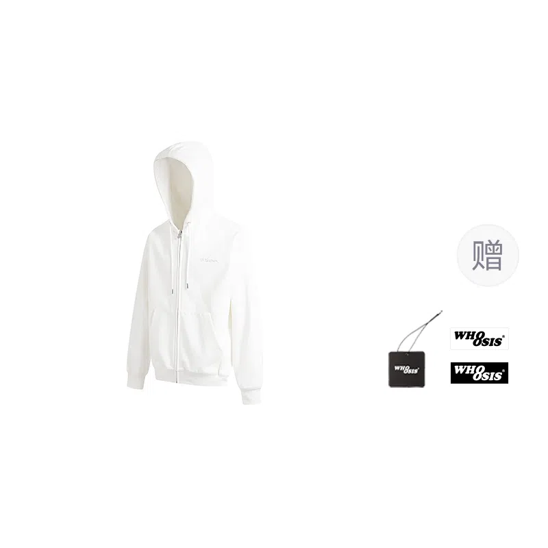 WHOOSIS Logo Zip Cardigan