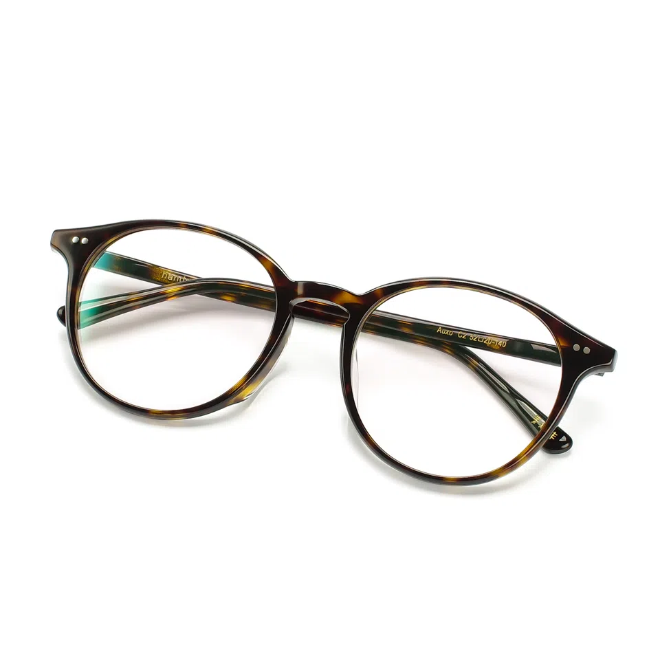 青雉作 复古阿拉蕾大框 板材镜架 椭圆形 光学眼镜 男女同款情侣款 胖橘色 玳瑁色