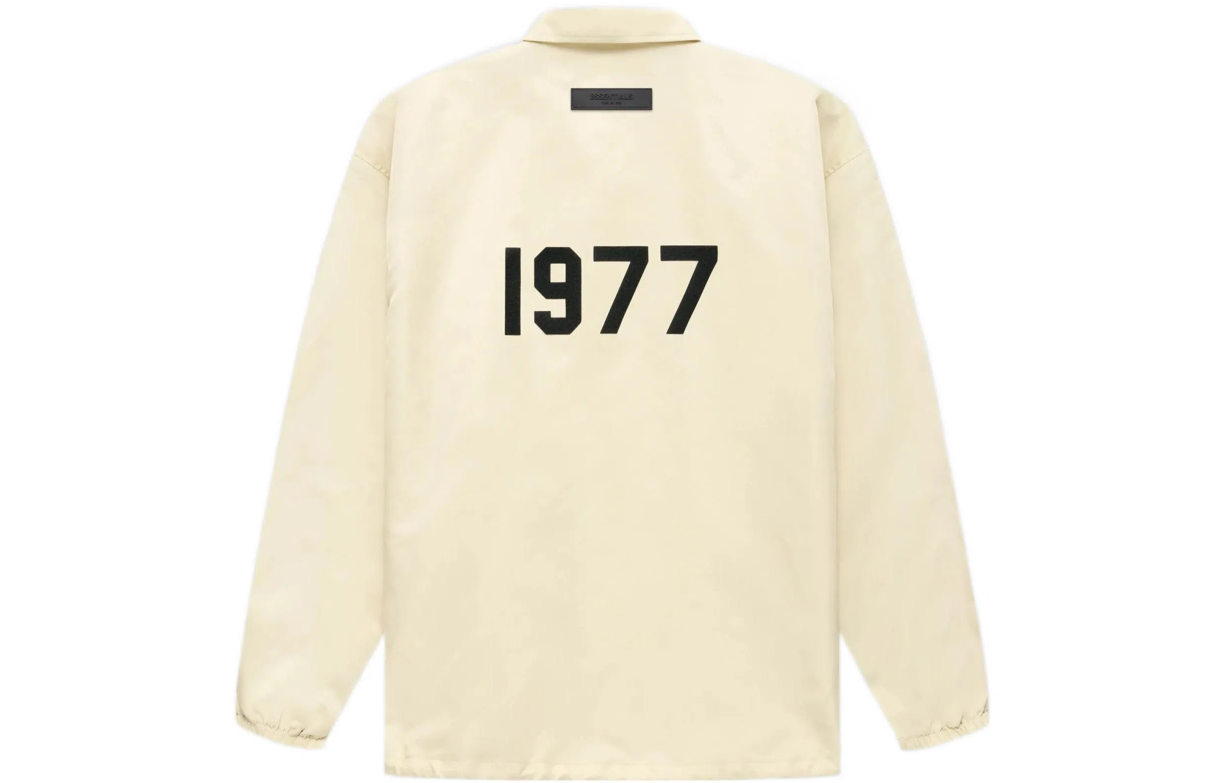 Fear of God Essentials FW22 1977 Nylon Coaches Jacket Egg shell Logo