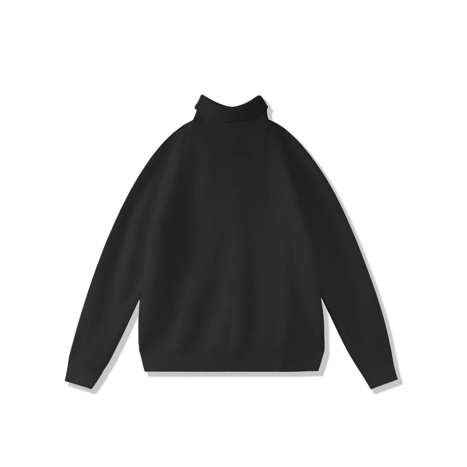 我是大卫 韩版高领纯色百搭加厚毛衣慵懒风内搭打底港风针织衫 男女同款