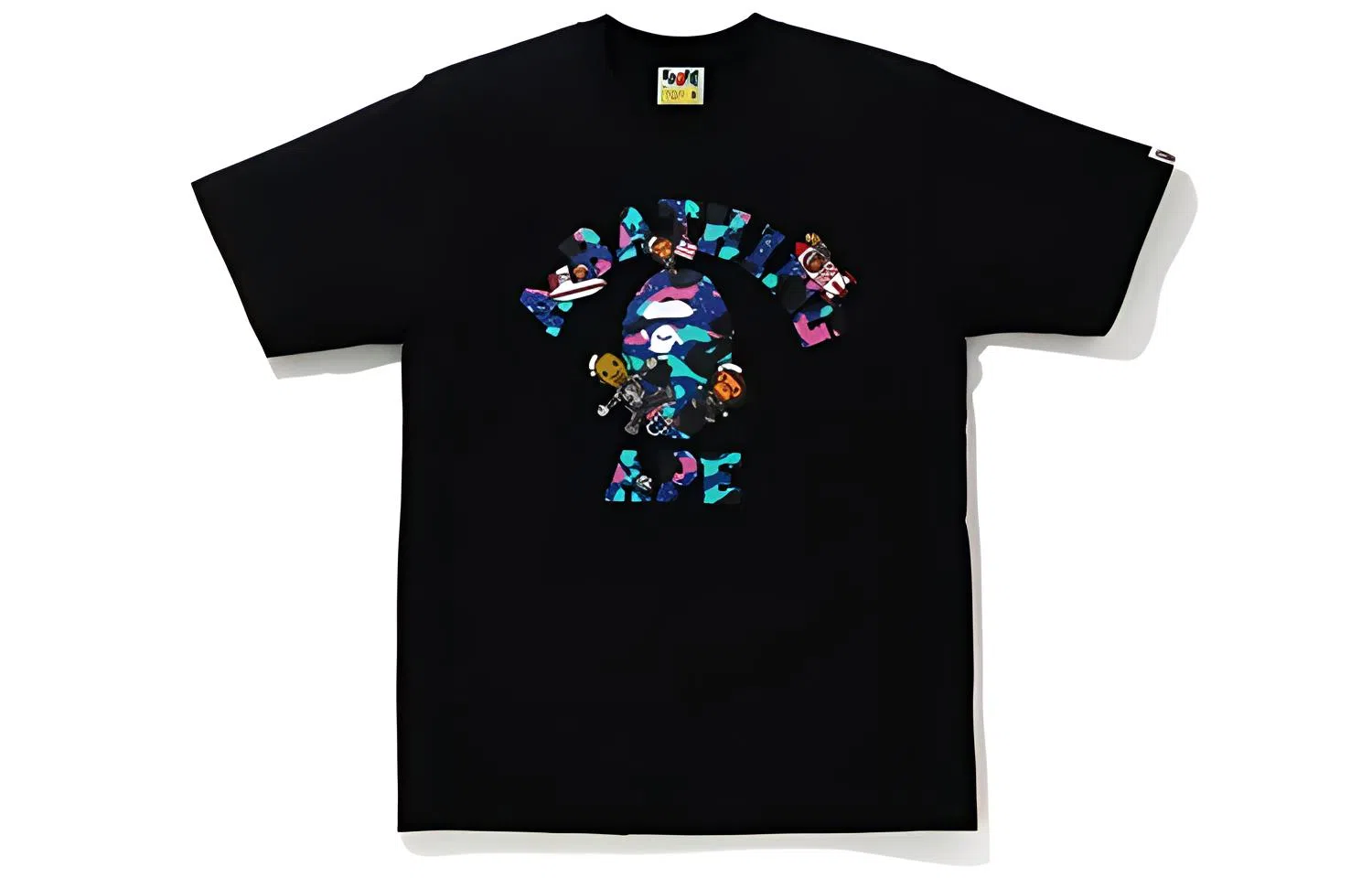 BAPE x Kid Cudi Cartoon Camo T-Shirt