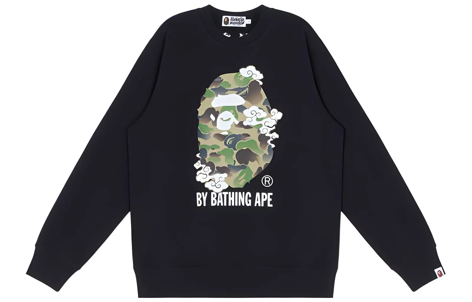 A BATHING APE Bape SS23 Camo Print Sweatshirt