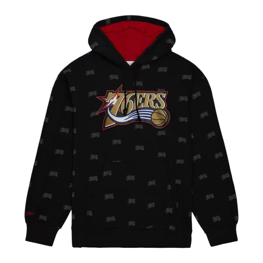 Mitchell & Ness x NBA Philadelphia 76ers Pullover Hoodie Black