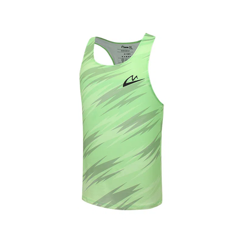 音速猫 速干无袖跑步健身透气薄款百搭背心 男女同款 盛夏绿