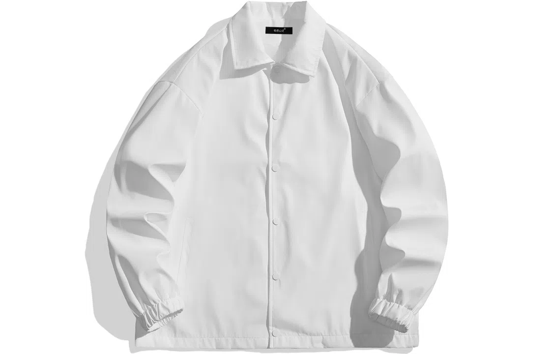 物质公式 日系纯色基础款简约休闲翻领教练夹克 男女同款