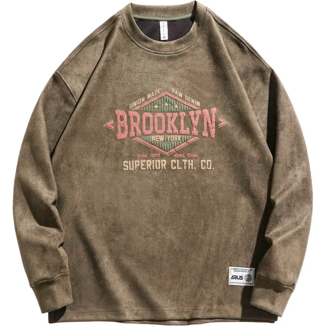 格蓝鹿 美式复古重磅宽松卫衣 男款