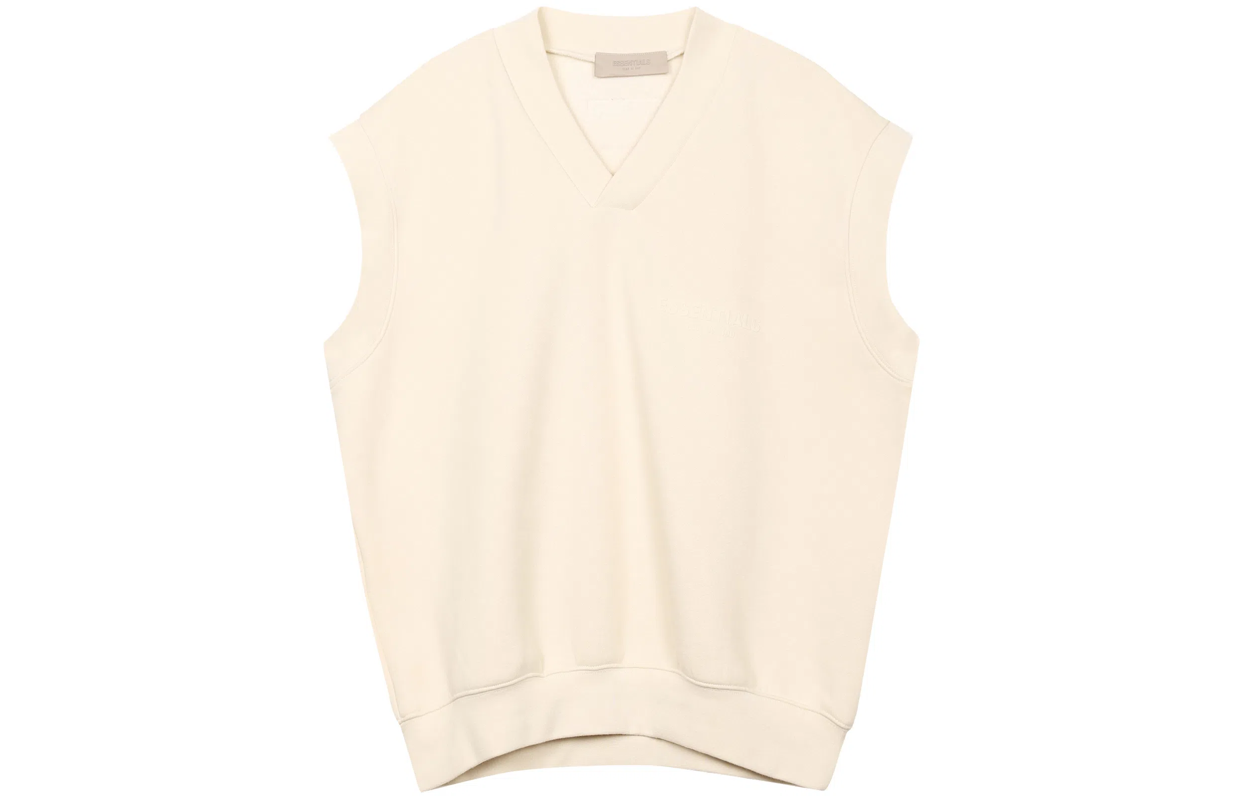Fear of God Essentials V Neck Vest Egg Shell