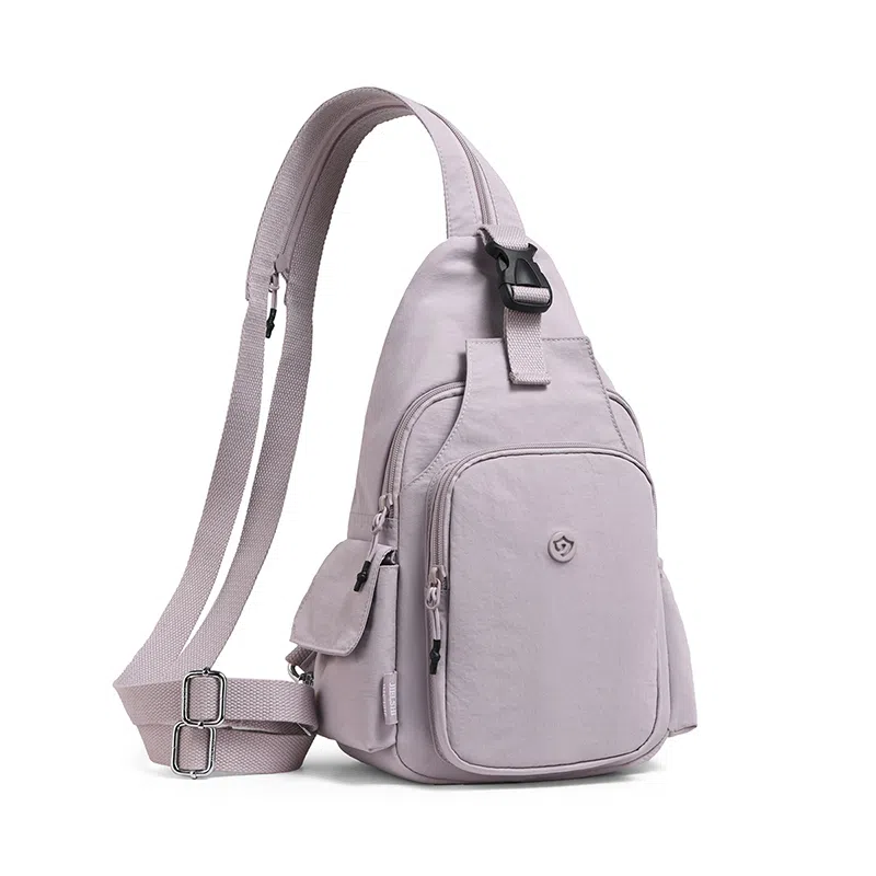 捷朗仕 多用旅行时尚百搭旅行通勤小背包潮流 尼龙布 双肩胸包 中号 女款 多色