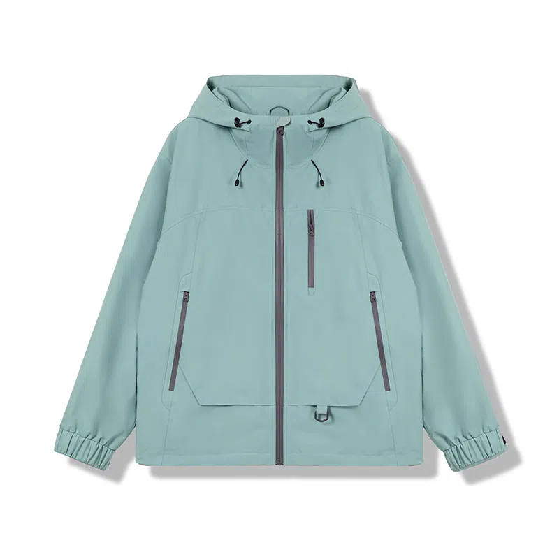 鸭鸭 户外露营短款连帽时尚休闲夹克外套 男女同款