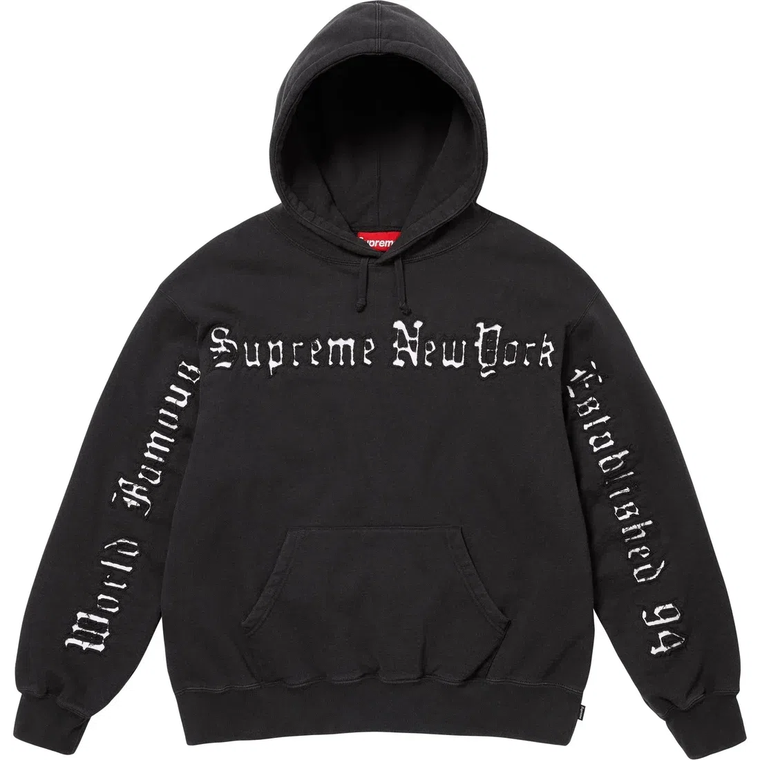 Supreme SS25 Contrast Cutout Hooded Sweatshirt