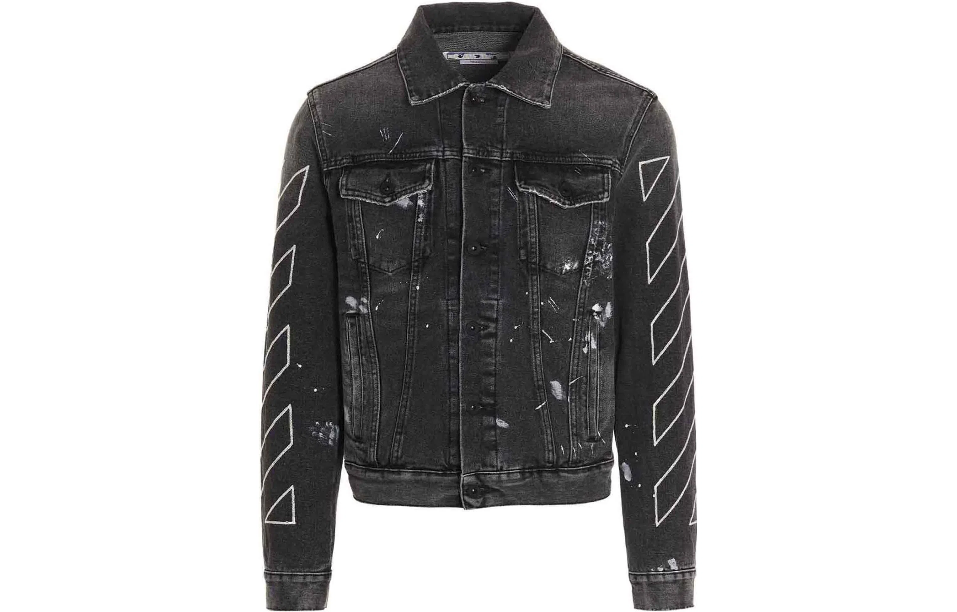 OFF-WHITE SS22 Denim Jacket Black