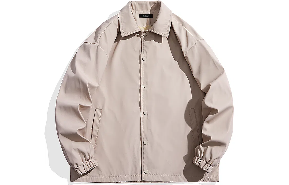 物质公式 日系纯色基础款简约休闲翻领教练夹克 男女同款