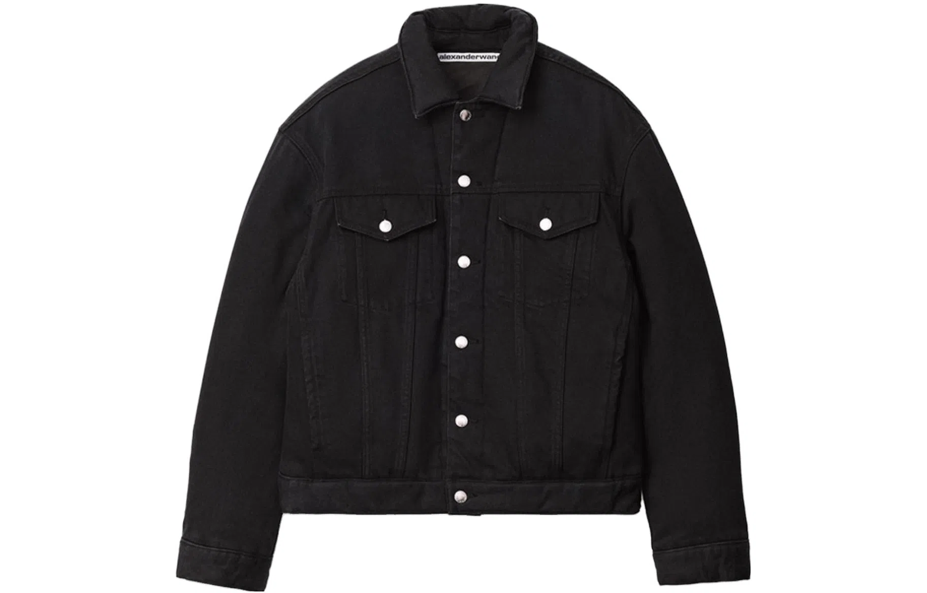 Alexander Wang Denim Biker Jacket Black