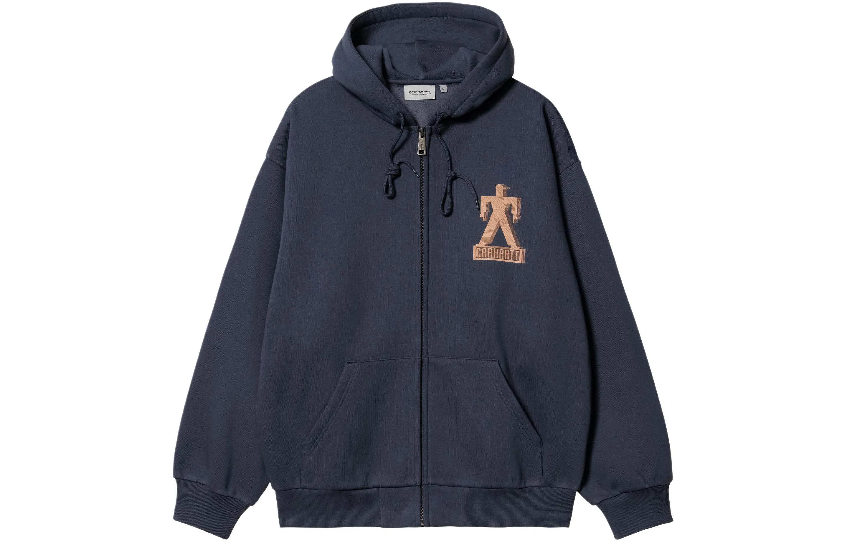 Carhartt WIP Hooded Built Sweat Jacket Navy