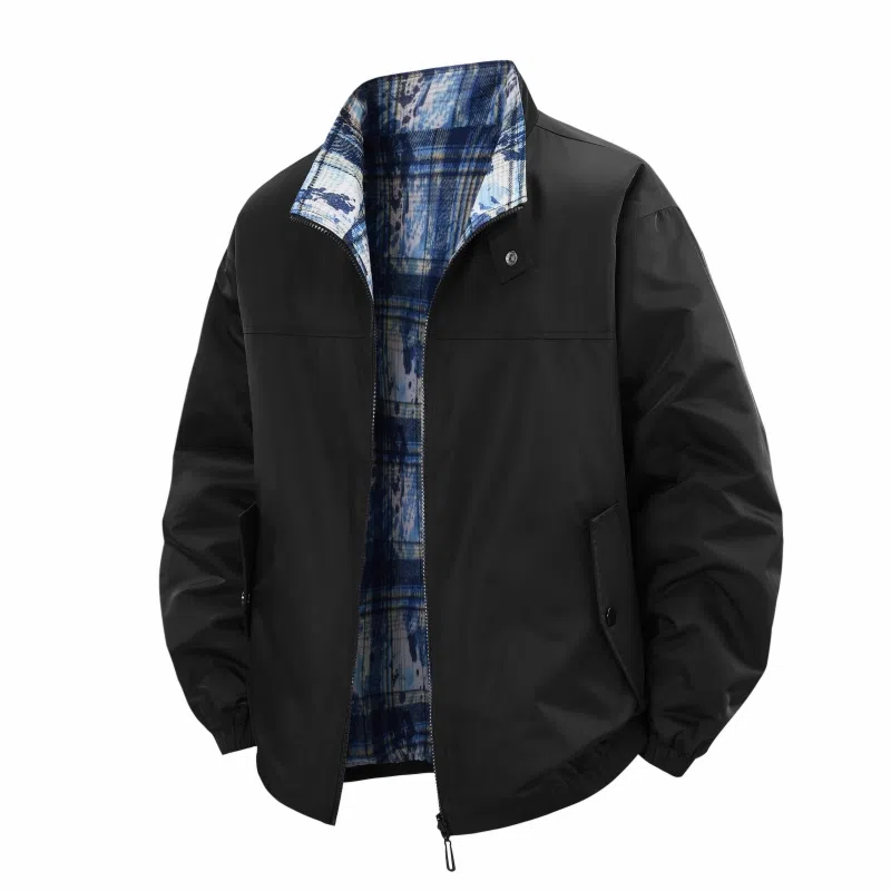 颂希尔 立领时尚两面穿宽松休闲百搭夹克外套 男女同款